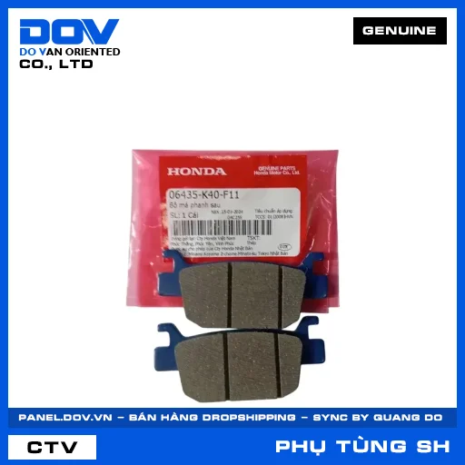 BỘ MÁ PHANH SAU (bố thắng) SH 125/150 — 06435K40F11