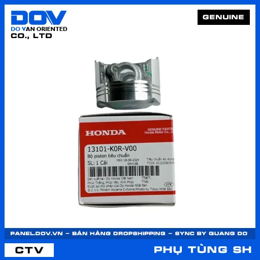BỘ PISTON TIÊU CHUẨN SH 125/150, SH 125/160 — 13101K0RV00
