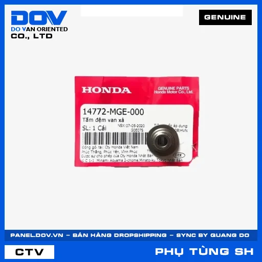 TẤM ĐỆM VAN XẢ SH 125/150, SH 125/160 — 14772MGE000