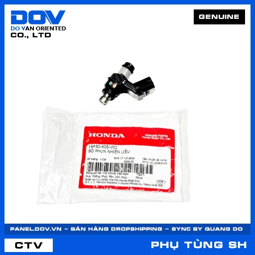 BỘ PHUN NHIÊN LIỆU SH 125/150, SH 125/160 — 16450K0SV01