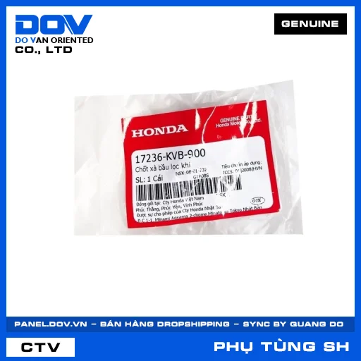 CHỐT XẢ BẦU LỌC KHÍ (lọc gió) SH 125/150, SH 125/160 — 17236KVB900