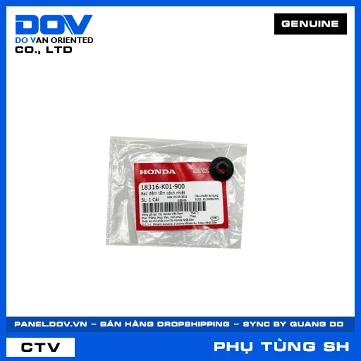 BẠC ĐỆM TẤM CÁCH NHIỆT SH 125/150, SH 125/160 — 18316K01900