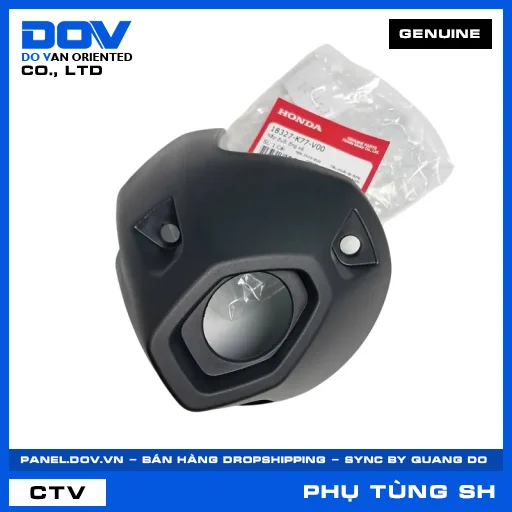NẮP ĐUÔI ỐNG XẢ (pô) SH 125/150 — 18327K77V00