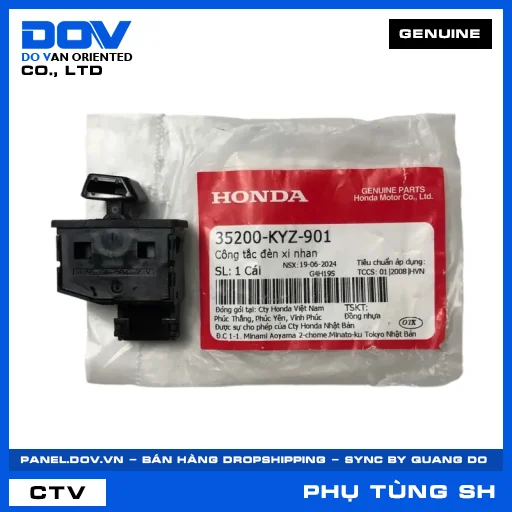 CÔNG TẮC ĐÈN XI NHAN (đèn báo rẽ) SH 125/150 — 35200KYZ901