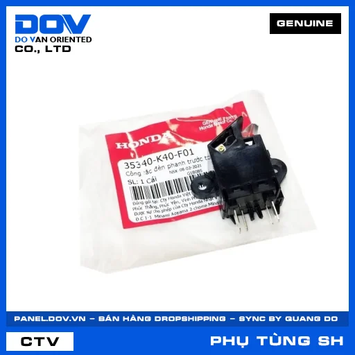 CÔNG TẮC ĐÈN PHANH TRƯỚC TRÁI (thắng) SH 125/150, SH 125/160 — 35340K40F01
