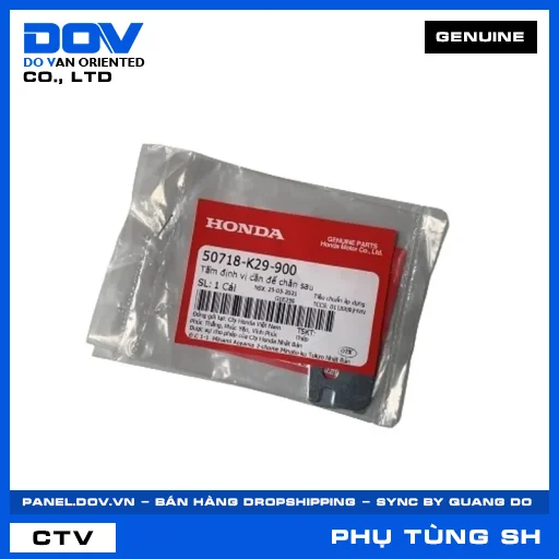 TẤM ĐỊNH VỊ CẦN ĐỂ CHÂN SAU SH 125/150, SH 125/160 — 50718K29900