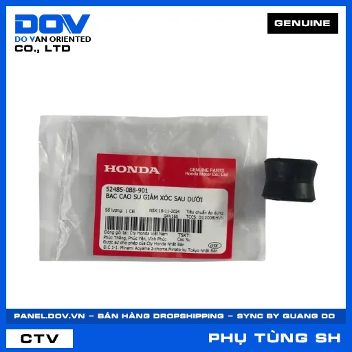 BẠC CAO SU GIẢM XÓC SAU DƯỚI (phuộc) SH 125/150, SH 125/160 — 52485088901