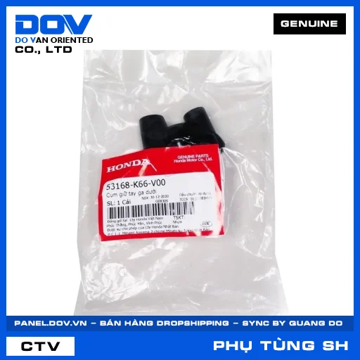 CỤM GIỮ TAY GA DƯỚI SH 125/150, SH 125/160 — 53168K66V00