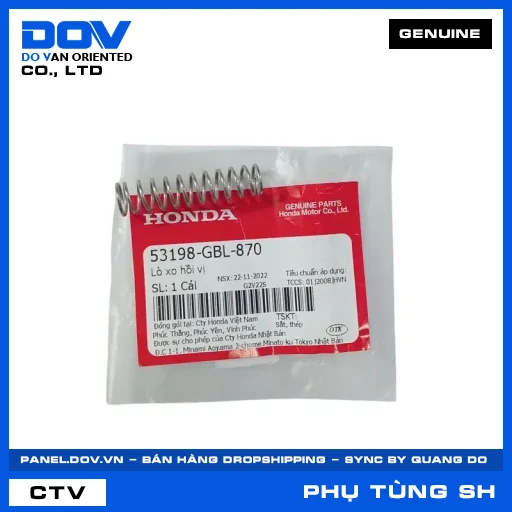 LÒ XO HỒI VỊ SH 125/150 — 53198GBL870