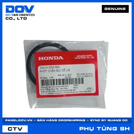 PHỚT CHẮN BỤI CỔ LÁI SH 125/150, SH 125/160 — 53214GN5900