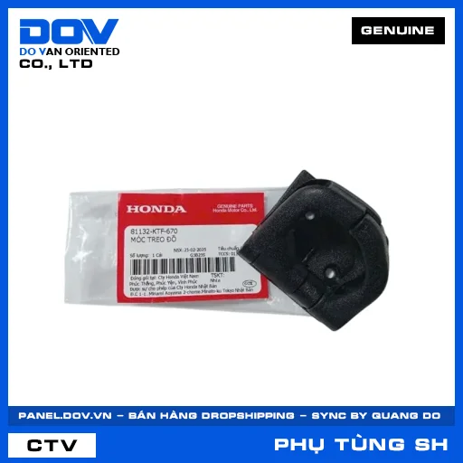 MÓC TREO ĐỒ SH, SH 125/150, SH 125/160 — 81132KTF670