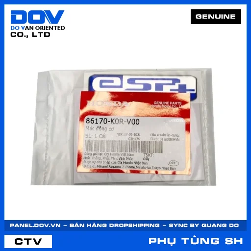 MÁC ĐỘNG CƠ SH 125/150, SH 125/160 — 86170K0RV00