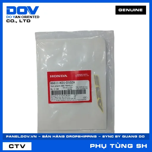 TEM PHANH ABS *NH411* (thắng) SH 125/150, SH 125/160 — 86611K01D10ZA