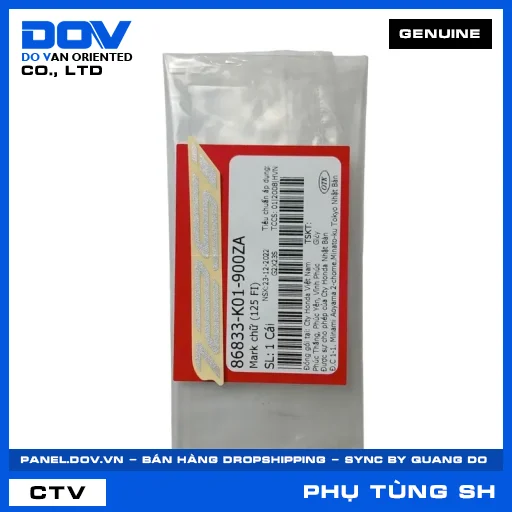 MARK CHỮ (125 FI) SH 125/150 — 86833K01900ZA