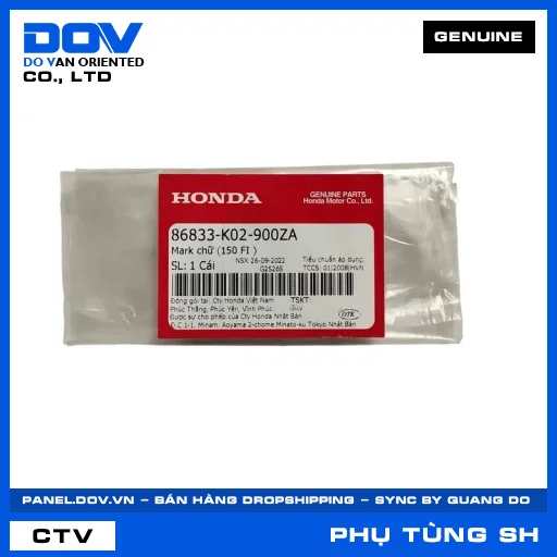 MARK CHỮ (150 FI ) SH 125/150 — 86833K02900ZA