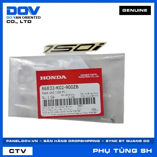 MARK CHỮ (150 FI) SH 125/150 — 86833K02900ZB