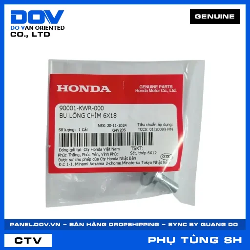 BU LÔNG CHÌM 6X18 SH 125/150, SH 125/160 — 90001KWR000