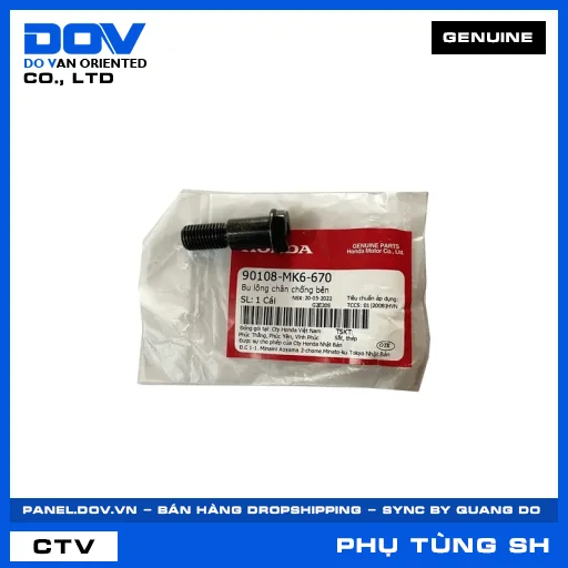 BU LÔNG CHÂN CHỐNG BÊN SH 125/150, SH 125/160 — 90108MK6670