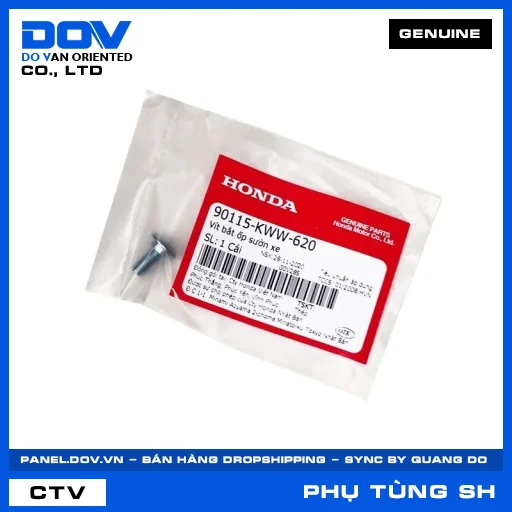 VÍT BẮT ỐP SƯỜN XE SH 125/150 — 90115KWW620