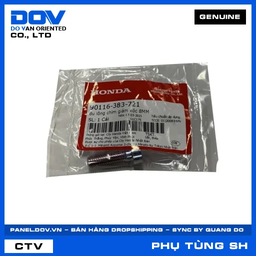 BU LÔNG CHÌM GIẢM XÓC 8MM (phuộc) SH 125/150, SH 125/160 — 90116383721