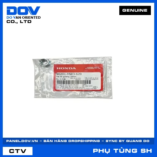 ĐAI ỐC GƯƠNG 10MM (kiếng) SH 125/150, SH 125/160 — 90201MW3620