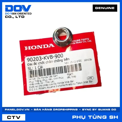 ĐAI ỐC CHỐT CHÂN CHỐNG BÊN SH 125/150 — 90203KVB900