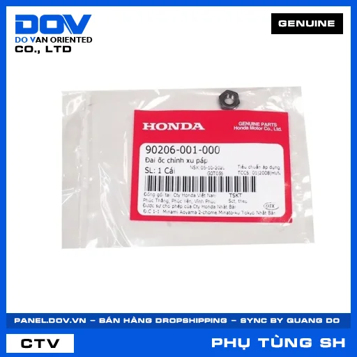 ĐAI ỐC CHỈNH XU PÁP SH 125/150, SH 125/160 — 90206001000