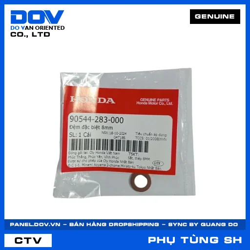 ĐỆM ĐẶC BIỆT 8MM SH 125/150, SH 125/160 — 90544283000