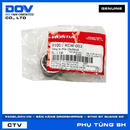 Vòng bi đũa 20x29x18 SH 125/150 — 91001KCW003