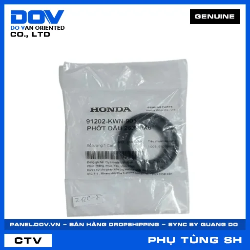 PHỚT DẦU 26X45X6 SH 125/150 — 91202KWN901