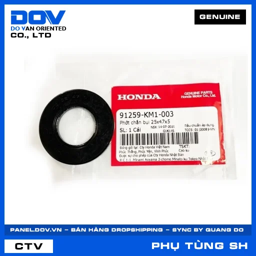 PHỚT CHẮN BỤI 25X47X5 SH 125/150 — 91259KM1003