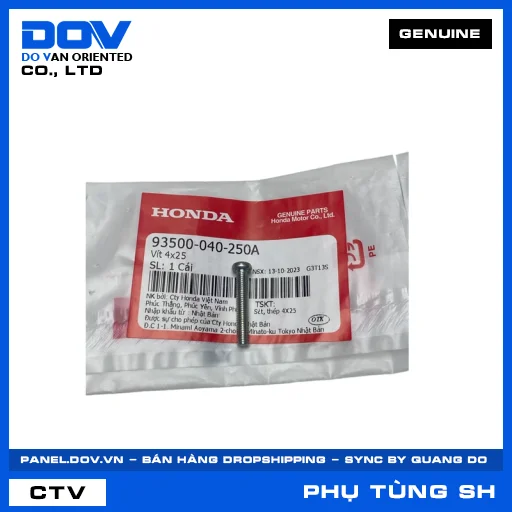 Vít 4x25 SH 125/150 — 93500040250A