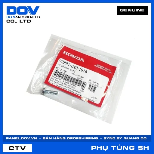 VÍT CÓ ĐỆM 4X16 SH 125/150, SH 125/160 — 938910401618