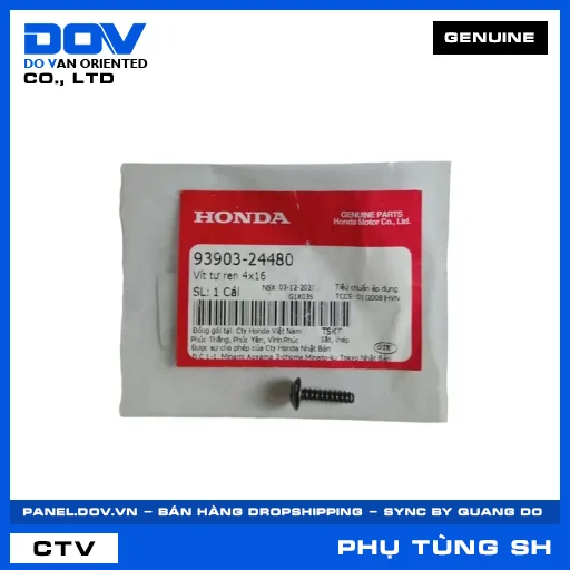 VÍT TỰ REN 4X16 SH 125/150, SH 125/160 — 9390324480
