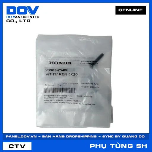 VÍT TỰ REN 5X20 SH 125/150, SH 125/160 — 9390325480