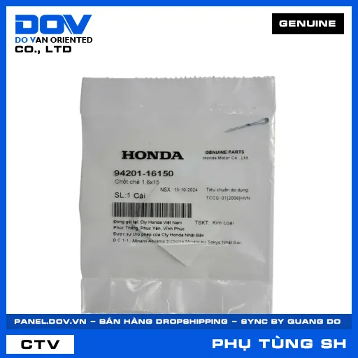 CHỐT CHẺ 1.6X15 SH 125/150, SH 125/160 — 9420116150