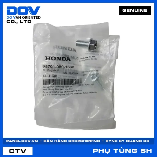 BU LÔNG 8X16 SH 125/150, SH 125/160 — 957010801600