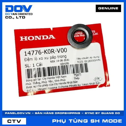 ĐỆM LÒ XO XU PÁP TRONG SH MODE — 14776K0RV00