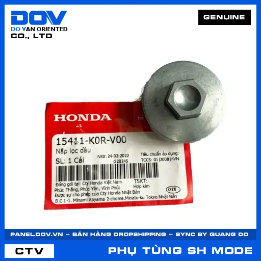 NẮP LỌC DẦU (lọc nhớt) SH MODE — 15411K0RV00
