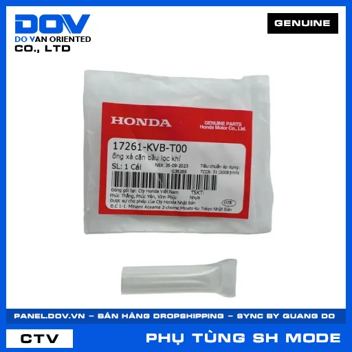 ỐNG XẢ CẶN BẦU LỌC KHÍ (lọc gió) SH MODE — 17261KVBT00