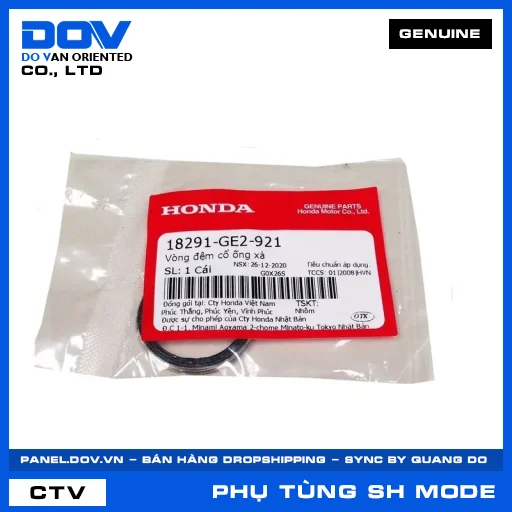 VÒNG ĐỆM CỔ ỐNG XẢ (pô) SH MODE — 18291GE2921