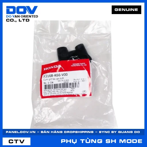 CỤM GIỮ TAY GA DƯỚI SH MODE — 53168K66V00