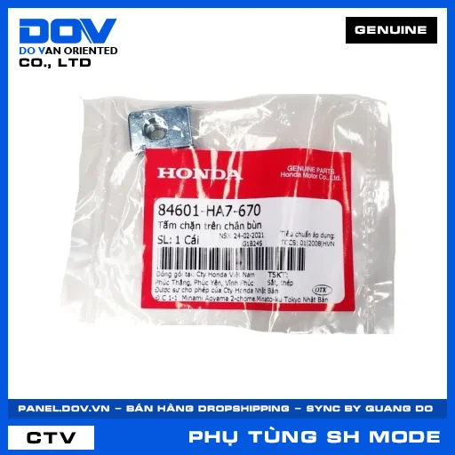 TẤM CHẶN TRÊN CHẮN BÙN (dè) SH MODE — 84601HA7670