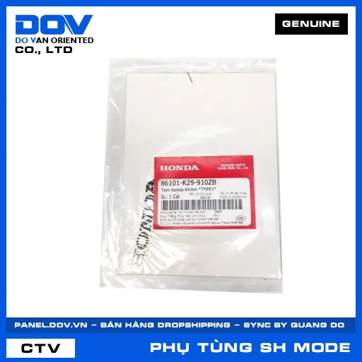 TEM HONDA 65MM *NHB25* SH MODE — 86101K29910ZB