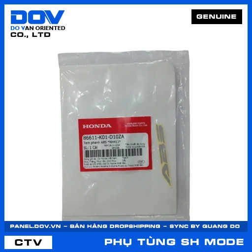 TEM PHANH ABS *NH411* (thắng) SH MODE — 86611K01D10ZA