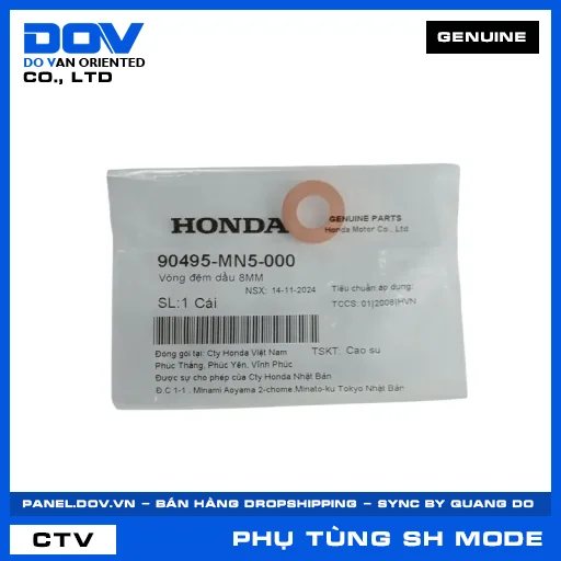 VÒNG ĐỆM DẦU 8MM SH MODE — 90495MN5000