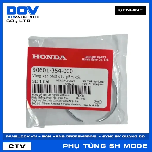 VÒNG KẸP PHỚT DẦU GIẢM XÓC (phuộc) SH MODE — 90601354000