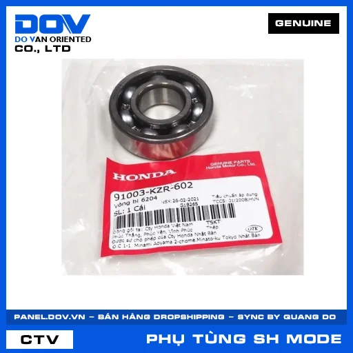 VÒNG BI 6204 SH MODE — 91003KZR602