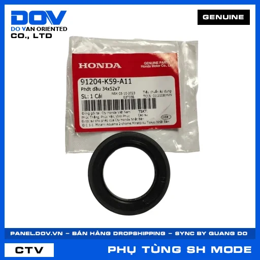PHỚT DẦU 34X52X7 SH MODE — 91204K59A11