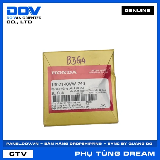 BỘ XÉC MĂNG CỐT 1 (0.25) DREAM 110 — 13021KWW740